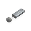 Aisens Lector de Tarjetas USB-C 3.1 Gen1 - Compatible con SD, Micro SD, MMC, RS-MMC, MMC Micro - Color Gris