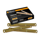 Ingraf Pack de 50 Fasteners - Latonado para Encuadernacion Rapida y Resistente - Incluye Lengüeta y Corredera - Color Oro