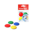 Erichkrause Pack de 8 Imanes - Fijacion de Informacion en Pizarra y Superficies Metalicas - 3cm