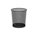 Erichkrause Compass Papelera de 12L con Base Redonda - Elaborada en Acero Inoxidable - Color Negro