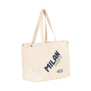 Milan Gigante 403 Serie 1918 Tote Bag Bolsa de Tela - Tamaño 51x40.5x21.5cm - Capacidad 40L - Color Beige