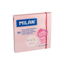 Milan Bloc de 90 Notas Super Adhesivas - Removibles - Mayor Permanencia - 76mm x 76mm - Color Rosa Pastel