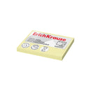 ErichKrause Bloc de 100 Notas Adhesivas 50x75mm - Removibles - Color Amarillo Claro