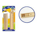 Bismark Pack Escolar con Estuche de Madera con Tapa Regla, 12 Lapices de Colores y Sacapuntas