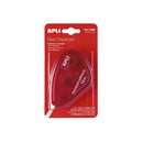 Apli Aplicador Adhesivo Doble Cara 8mm x 10m - Facil de Usar - Adhesivo Fuerte - Ideal para Manualidades y Proyectos Escolares - Transparente