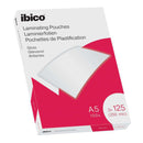 Ibico Caja de 100 Laminas de Plastificar Gloss A5 125 Micras - Acabado Cristalino de Alto Brillo - Plastifica Papel, Fotos, Tarjetas de Visita, Recursos Escolares y Mas - Color Cristal
