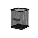 Erichkrause Compass Classic Portalapices Cuadrado 80×80×95mm - Elaborado en Acero Inoxidable - Color Negro