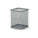 Erichkrause Compass Classic Portalapices Cuadrado 80×80×95mm - Acero Inoxidable Calado - Color Plata