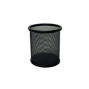 Biskmark Portalapices Redondo Metalico de Rejilla - Medidas 10 x 8cm - Color Negro