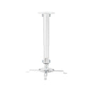 Aisens Soporte Universal Giratorio - Inclinable y Extensible de Techo para Proyector - Hasta 13.5Kg - Color Blanco