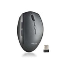 NGS Raton Inalambrico Ergonomico - 5 Botones - Teclas Silenciosas - Rueda de Desplazamiento - Conexion 2.4 Ghz - dpi Ajustables - Color Negro