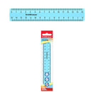 Erichkrause Pastel Regla 15cm - Perfecta para Uso Escolar o de Oficina - Color Azul Pastel