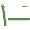 Bismark Regla Acrilica 30cm - Alta Calidad - Funda con Cierre - Color Verde