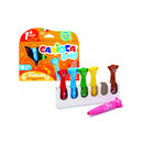 Carioca Baby Teddy Pack de 6 Rotuladores - Super Seguros - Forma Ergonomica - Tinta Superlavable - Dermatologicamente Testado - Color Varios