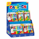 Carioca Expositor 12+2 Incluye 18 Rotulador Joy 12+2, 6 Rotulador Jumbo 12+2, 24 Lapices de Colores Tita 12+2 - Colores Surtidos