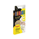 Jovi Metalic Estuche de 6 Rotuladores - Efecto Metalico - Tinta Base Agua - Facil Limpieza - Ideal para Papel Oscuro y Superficies No Porosas - Color Surtido