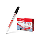 Erichkrause W-500 Rotulador para Pizarra Blanca - Punta en Forma de Bala - Trazo de 0.8 a 2.5mm - Tinta a Base de Alcohol - Color Negro (12 unidades)