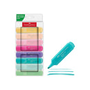 Faber-Castell Textliner 46 Pastel Pack de 8 Marcadores Fluorescentes - Punta Biselada - Trazo entre 1mm y 5mm - Tinta con Base de Agua - Colores Surtidos