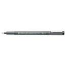 Staedtler Pigment Liner 308 Rotulador Calibrado - Trazo 0.8mm - Secado Rapido - Color Negro (10 unidades)