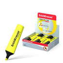 Erichkrause Visioline V-12 Marcador Fluorescente - Punta Biselada - Tinta a Base de Agua - Color Amarillo (10 unidades)