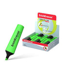Erichkrause Visioline V-12 Marcador Fluorescente - Punta Biselada - Tinta a Base de Agua - Color Verde (10 unidades)