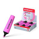 Erichkrause Visioline V-12 Marcador Fluorescente - Punta Biselada - Tinta a Base de Agua - Color Rosa (10 unidades)