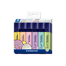 Staedtler Textsurfer Classic 364 Pastel Pack de 6 Marcadores Fluorescentes - Secado Rapido - Trazo 1 - 5mm Aprox - Colores Pastel Surtidos