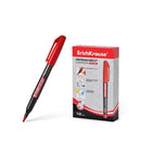 Erichkrause Marcador Permanente P-70 - Punta de Bala de 1.0mm - Resistente al Agua y a La Luz - Color Rojo (12 unidades)