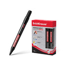 Erichkrause P-200 Marcador Permanente - Punta en Forma de Bala - Resistente al Agua y a los Rayos UV - Color Negro (12 unidades)