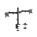 Aisens Soporte de Mesa ECO Giratorio e Inclinable para Monitor/TV 9kg (3 Pivotes - 2 Brazos) de 17-32 - Color Negro