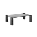 Aisens Soporte Elevador Cristal para Monitor/Portatil - Color Negro