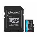 Kingston Tarjeta Micro SDXC 256GB UHS-I U3 V30 Clase 10 200MB/s Canvas Go Plus con Adaptador
