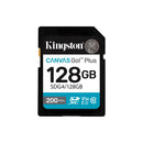 Kingston Tarjeta SDXC 128GB UHS-I U3 V30 Clase 10 200MB/s Canvas Go Plus