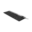 Unykach A2930 Teclado USB con 105 Teclas + 12 teclas multimedia - Teclas planas - Color Negro