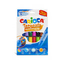 Carioca Temperello Pack de 12 Temperas Solidas - Colores Brillantes y Lavables - Gran Cobertura - Faciles de Mezclar - Sin Disolventes - Acabado Satinado - Colores Surtidos