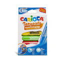 Carioca Temperello Pack de 6 Temperas Solidas - Colores Brillantes y Lavables - Gran Cobertura - Faciles de Mezclar - Acabado Satinado - Secado Rapido - No Arruga el Papel - Color Varios