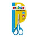 Carioca Tijeras Pequeñas 13cm - Punta Redonda - Acero Inoxidable - Comodas para Zurdos y Diestros - Color Azul