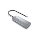 Aisens USB-C Dock 12 En 1 - USB-C a 2xHDMI - 1xRJ45 - 3xUSB-A - 2xUSB-C - 1xUSB-C PD - 1xAudio - 1xSD - 1xMicro SD - 15cm - Color Gris