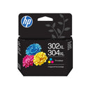 HP 302XL/304XL Color Cartucho de Tinta Original - B7RT8AE/F6U67AE/N9K07AE