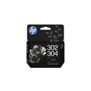 HP 302/304 Negro + Color Pack de 2 Cartuchos de Tinta Originales - B82L1AE/X4D37AE/3JB05AE