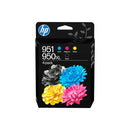 HP 951CMY/950XL Pack de 2 Cartuchos de Tinta Originales Negro y Color - C3WK1AE