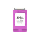 Remanufacturado HP 308XL Color Cartucho de Tinta - Reemplaza 7FP2UE - Alta Capacidad/Jumbo