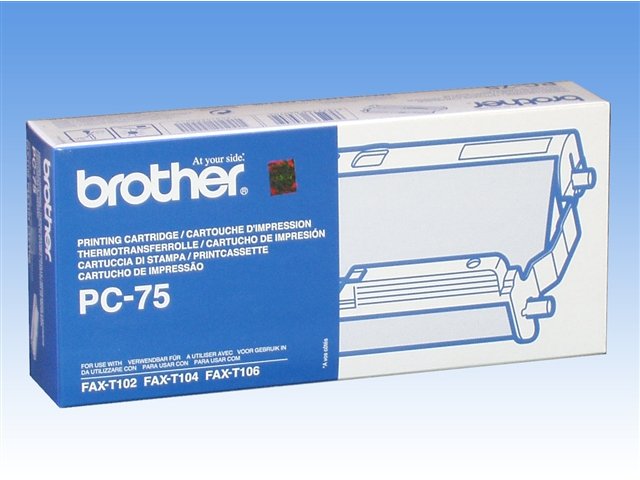 Brother PC75 Cartucho y Rollo de Transferencia Termica Original - 1 Rollo