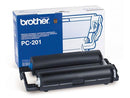 Brother PC201 Cartucho y Rollo de Transferencia Termica Original - 1 Rollo