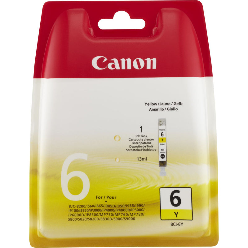 Canon BCI6Y Amarillo Cartucho de Tinta Original