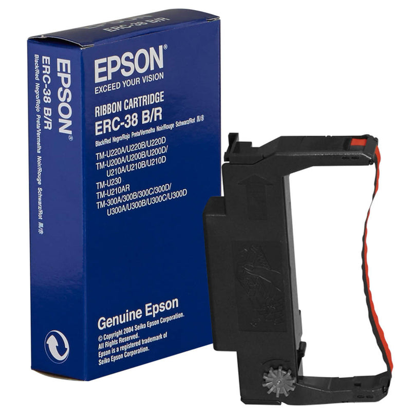 Epson ERC38BR C43S015376 Negro Rojo Cinta Original