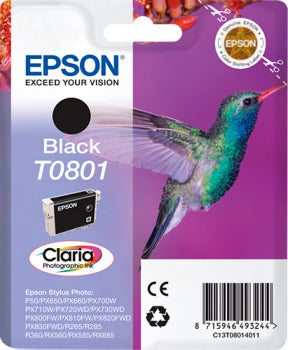 Epson T0801 Negro Cartucho de Tinta Original - C13T08014011