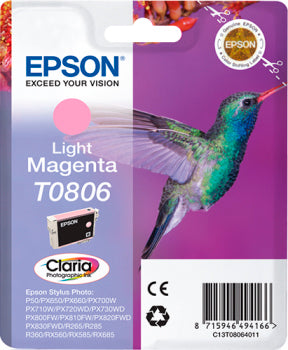Epson T0806 Magenta Light Cartucho de Tinta Original - C13T08064011
