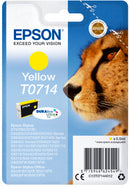 Epson T0714 Amarillo Cartucho de Tinta Original - C13T07144012