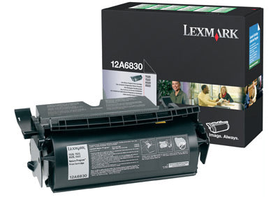 Lexmark 12A6830 Negro Cartucho de Tóner Original